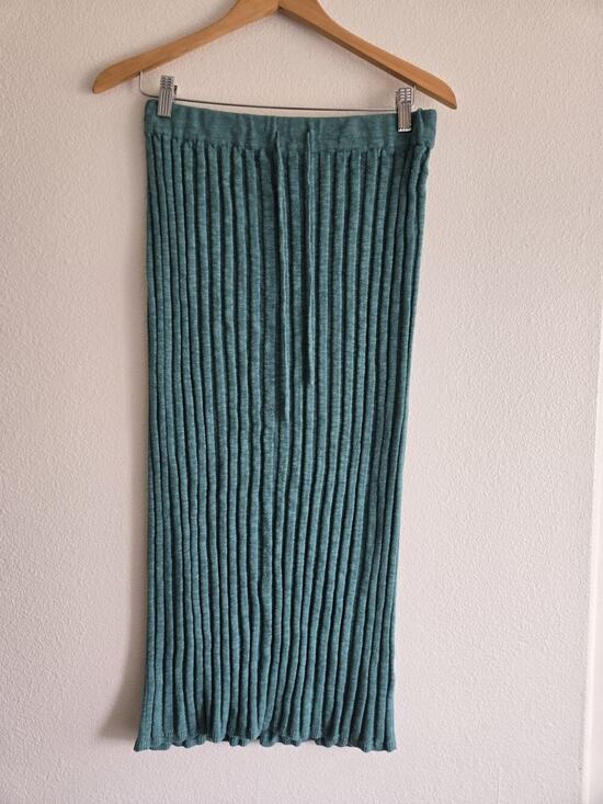 Free People Dresses & Skirts - Free People Beach Veda Maxi Skirt Linen Blend Teal Boho Resort Coastal Beach Sm